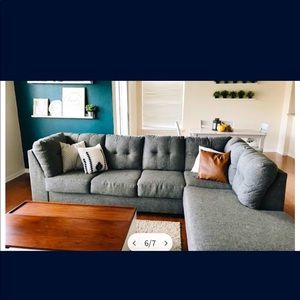 Couch set with pull out bed